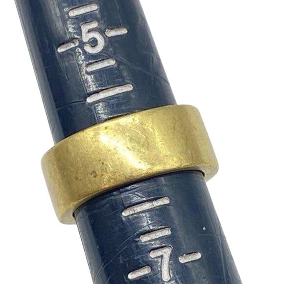 Vintage Heidi Daus Gold Tone Belgium Disc Statement Ring Swarovski Crystal Sz 6 - Picture 6 of 14